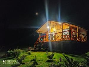 Zahrada ubytování Cabaña La Granja tomine