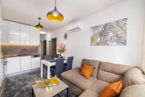 Kuchyň nebo kuchyňský kout v ubytování Apartment Sunrise Ploče
