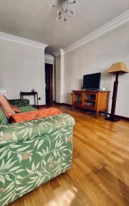 Televízia a/alebo spoločenská miestnosť v ubytovaní Chiqui Home