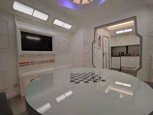 Koupelna v ubytování Space Lodge, vaisseau spatial - jeu type escape game