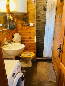 Kylpyhuone majoituspaikassa House for rent Mrežnica