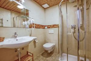 Koupelna v ubytování Gasthaus Auwirt