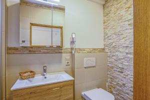 Koupelna v ubytování Gasthaus Auwirt