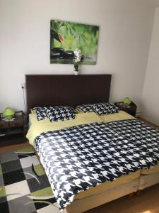 Postel nebo postele na pokoji v ubytování Zen apartman