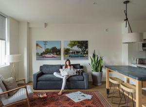 Posezení v ubytování ROOST Midtown