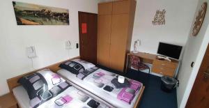 Letto o letti in una camera di Alte Post zu Stetzsch