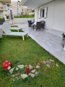 A garden outside Sunrise Apartment 2