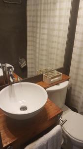 Kupatilo u objektu Hoteles Pueblo de Tierra