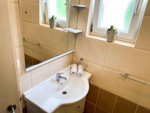 Koupelna v ubytování Apartments Gurman