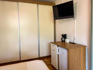 TV a/nebo společenská místnost v ubytování Apartments Gurman