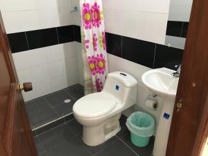 Koupelna v ubytování Hotel Buganvilla