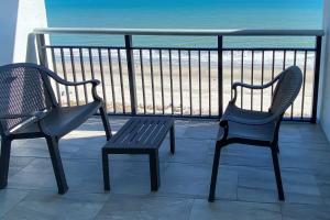 A balcony or terrace at Beachfront Condo in Myrtle Beach with Pool Access