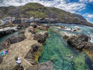 Bird's-eye view ng Modern sea front apartment in Garachico 1