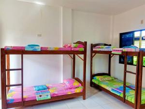 A bunk bed or bunk beds in a room at James Homestay