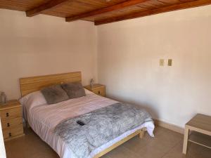 Ein Bett oder Betten in einem Zimmer der Unterkunft Casa Valentino Trattoria & Alojamiento