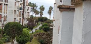 a view of a street from a building at Apartamentos Atlanterra COSTA Y SOL in Zahara de los Atunes