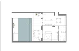 a drawing of a floor plan of a house at PAROCKS Luxury Hotel & Spa in Ambelas