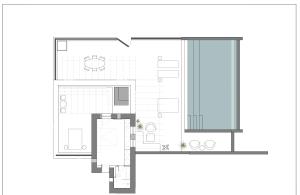 a floor plan of a house at PAROCKS Luxury Hotel & Spa in Ambelas