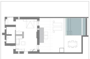 a floor plan of a house at PAROCKS Luxury Hotel & Spa in Ambelas