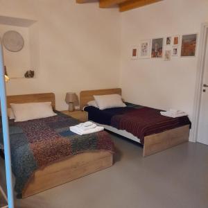 Postel nebo postele na pokoji v ubytování B&B La Corte del Segrino