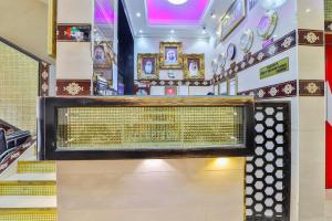 a room with a large window in a store at Rahab Hotel in Dubai +40 photos