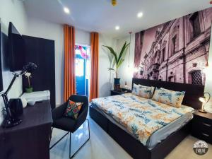 Giường trong phòng chung tại Evolve Coliving Guesthouse