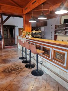 Kuchyň nebo kuchyňský kout v ubytování Pension Arkadenhof
