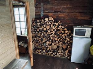 Kuchyň nebo kuchyňský kout v ubytování Cosy river house