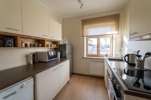 Kuchyň nebo kuchyňský kout v ubytování Guest house in Dobele city center- Pilsētas Māja