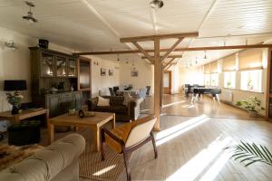 Posezení v ubytování Guest house in Dobele city center- Pilsētas Māja