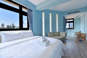 Voodi või voodid majutusasutuse Ocean View Hall B&B toas