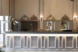 Ο χώρος του lounge ή του μπαρ στο Elite Hotel Mollberg