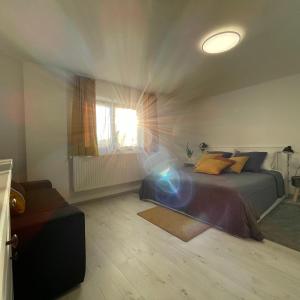Postel nebo postele na pokoji v ubytování Innerpeace Vendégház