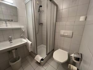 Koupelna v ubytování Hotel-Pension Sternen