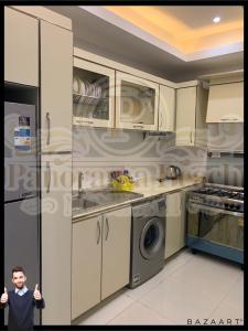 Kuchyň nebo kuchyňský kout v ubytování شقق بانوراما شاطئ الأسكندرية كود 3