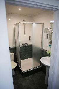 Koupelna v ubytování Amber Studio