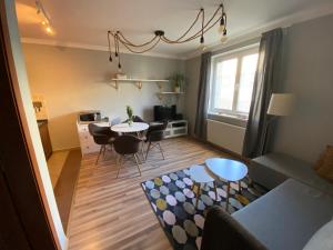 Posezení v ubytování Apartmán Pošta