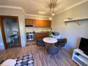 Kuchyň nebo kuchyňský kout v ubytování Apartmán Pošta