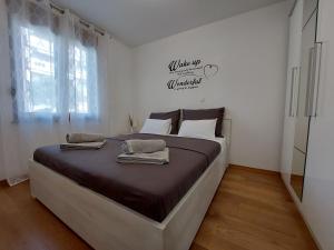 Posteľ alebo postele v izbe v ubytovaní Apartment Crikva