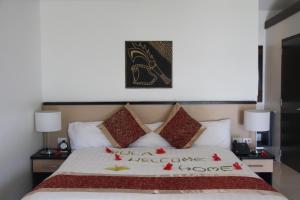 Letto o letti in una camera di Lander's Bay Resort