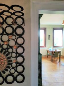 Ruang duduk di Nostalgie Apartment Weimar