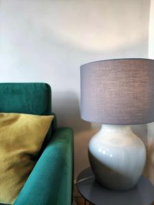 Ruang duduk di Nostalgie Apartment Weimar