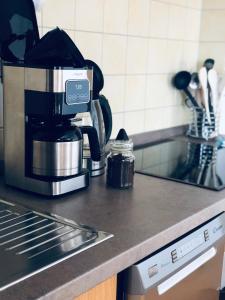 Kuchyň nebo kuchyňský kout v ubytování Apartmán U Tří smrků