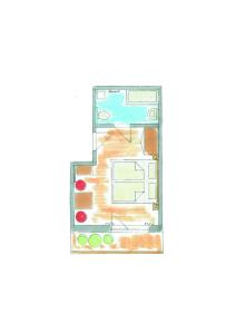 The floor plan of Gasthof Schroll