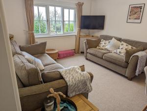 Khu vực ghế ngồi tại Cosy 2-Bed Property in Ashburton Dartmoor