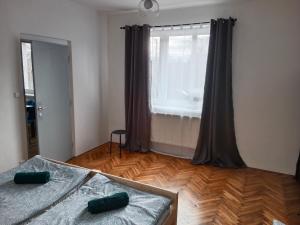 Postel nebo postele na pokoji v ubytování Apartmány v Malých Kyšicích