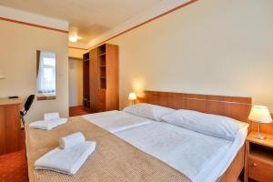 Voodi või voodid majutusasutuse Hotel Tábor toas