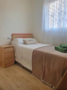 Postel nebo postele na pokoji v ubytování Apartaments Flamingo