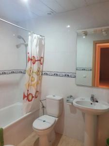 Koupelna v ubytování Apartaments Flamingo