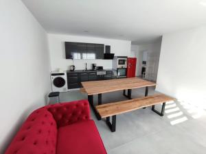 Küche/Küchenzeile in der Unterkunft Ferienwohnungen am Stadtgarten Pforzheim